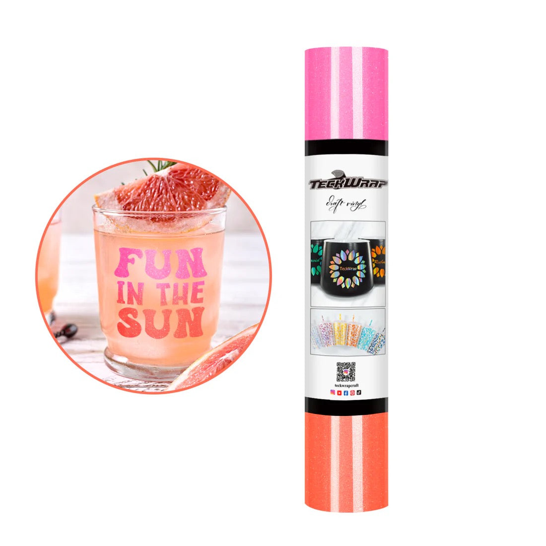 Teckwrap Shimmer Cold Colour Change Neon Pink - 5ft