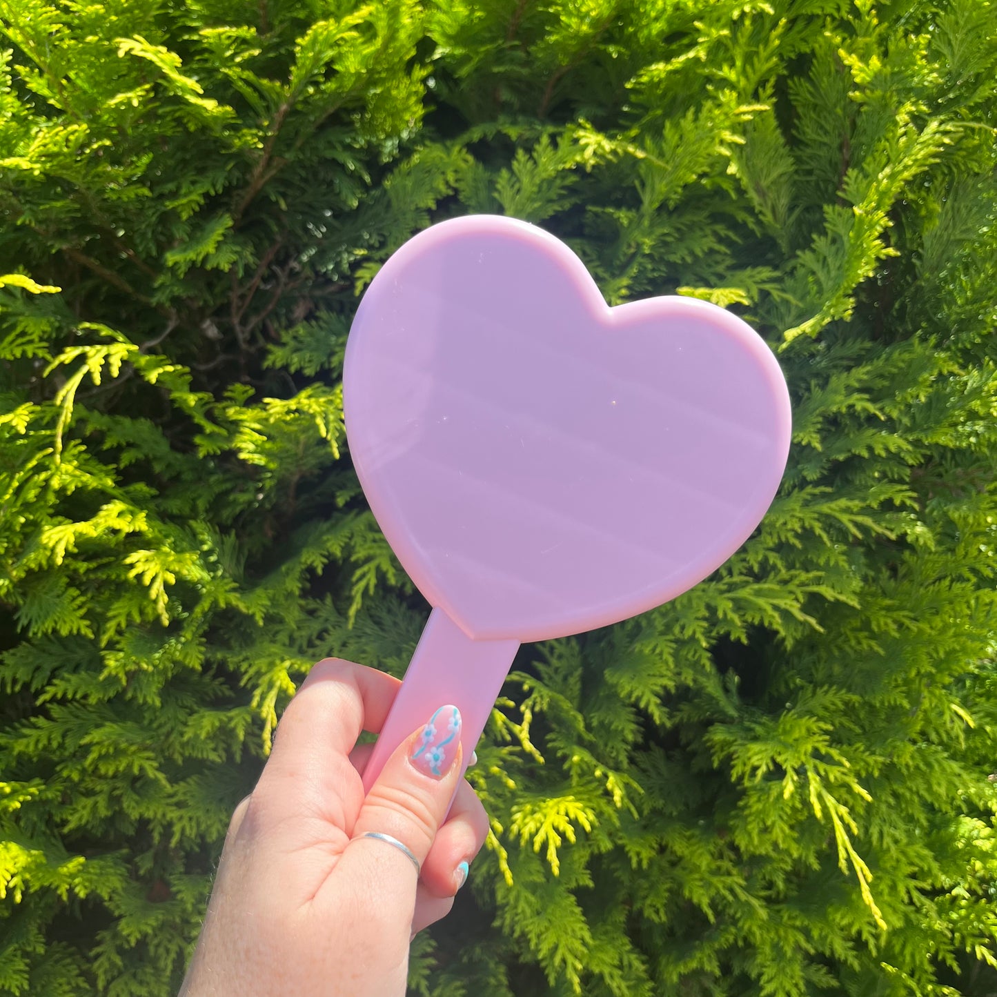 Hand Held Love Heart Mirror