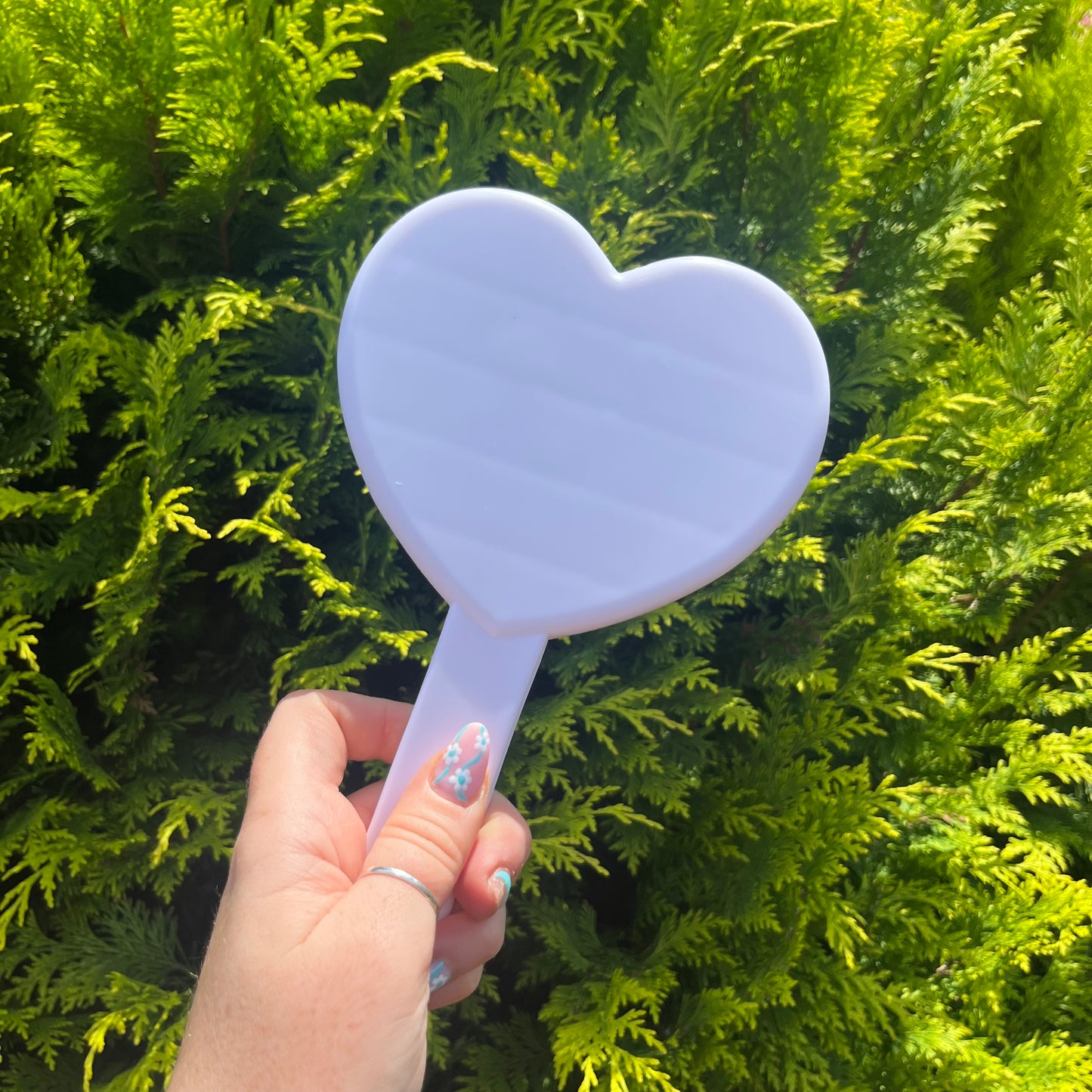 Hand Held Love Heart Mirror