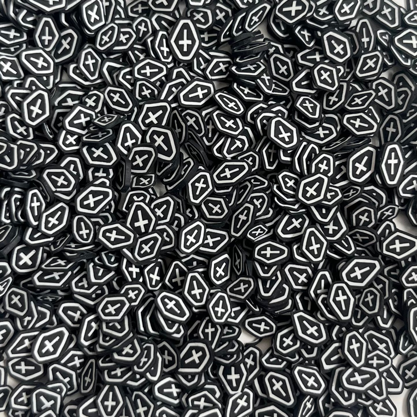 Black Coffins - Polymer Clay Slices