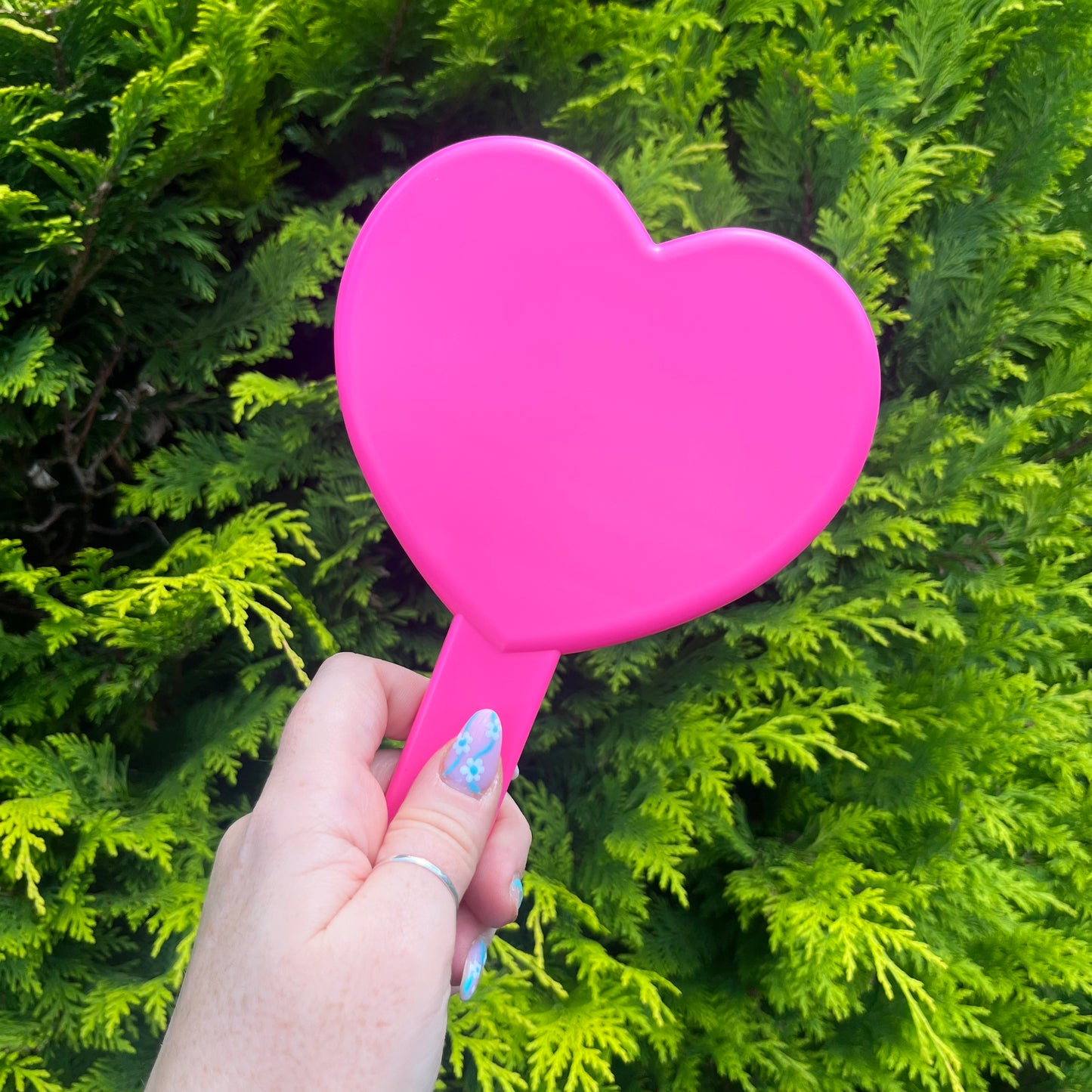 Hand Held Love Heart Mirror