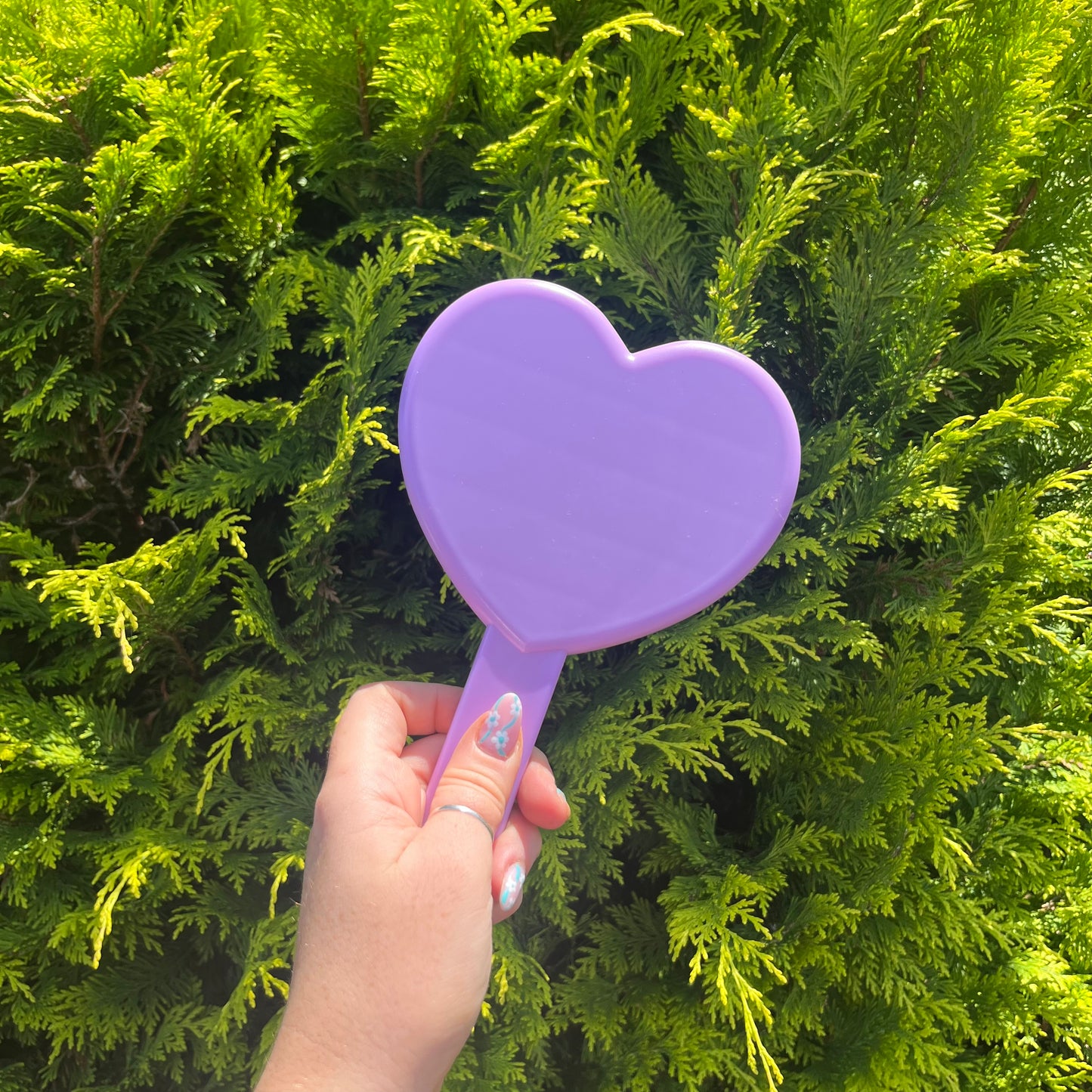 Hand Held Love Heart Mirror