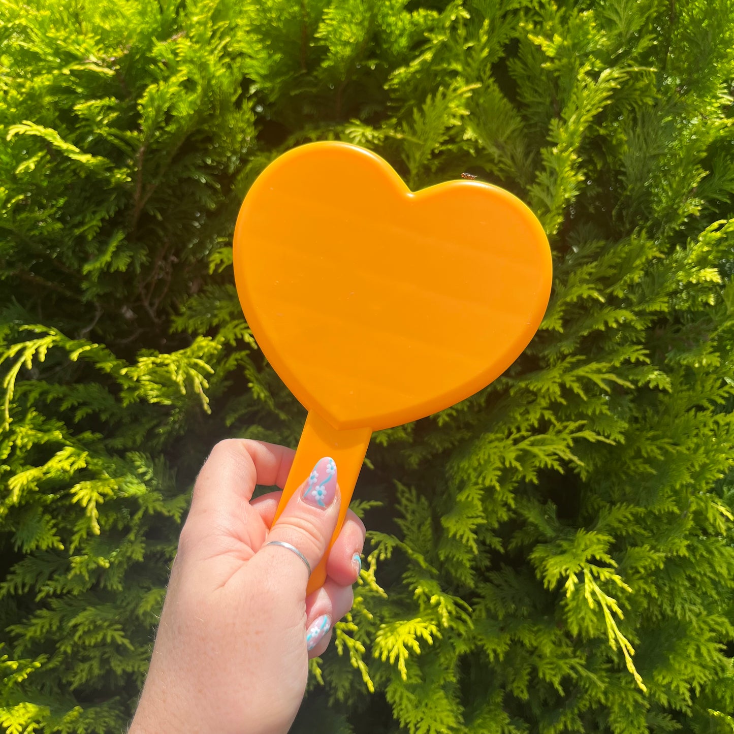 Hand Held Love Heart Mirror