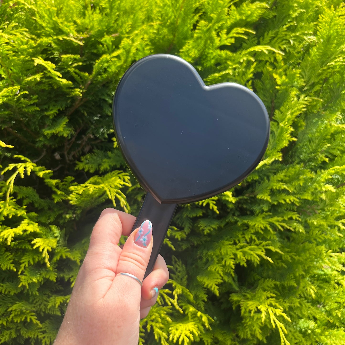 Hand Held Love Heart Mirror