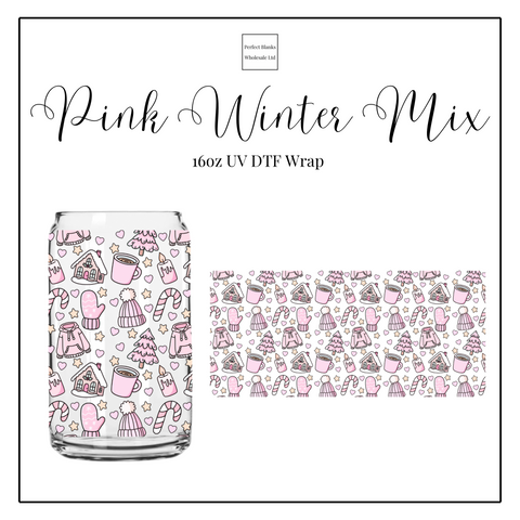Pink Winter Mix 16oz UVDTF