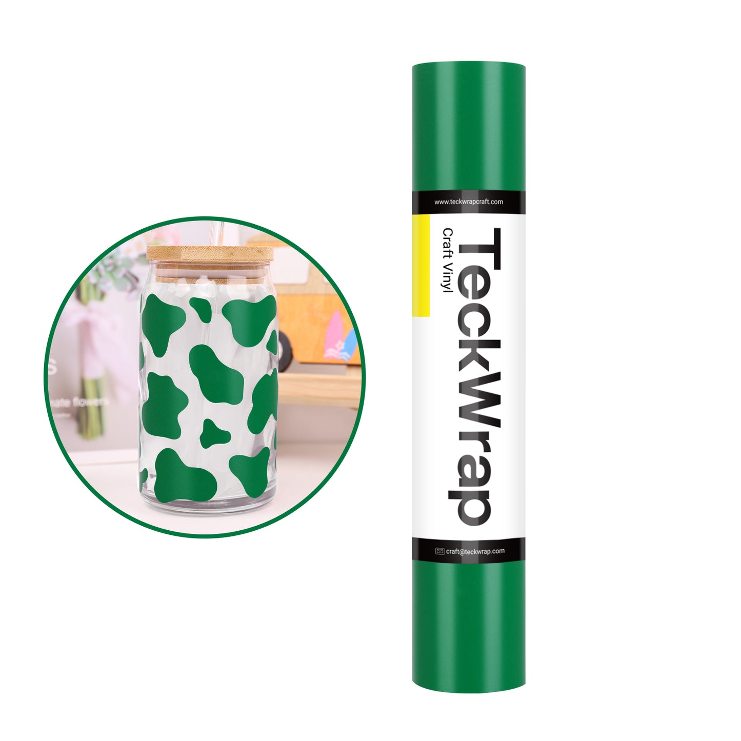 Teckwrap Matte Green 001 Economical Series Craft Vinyl