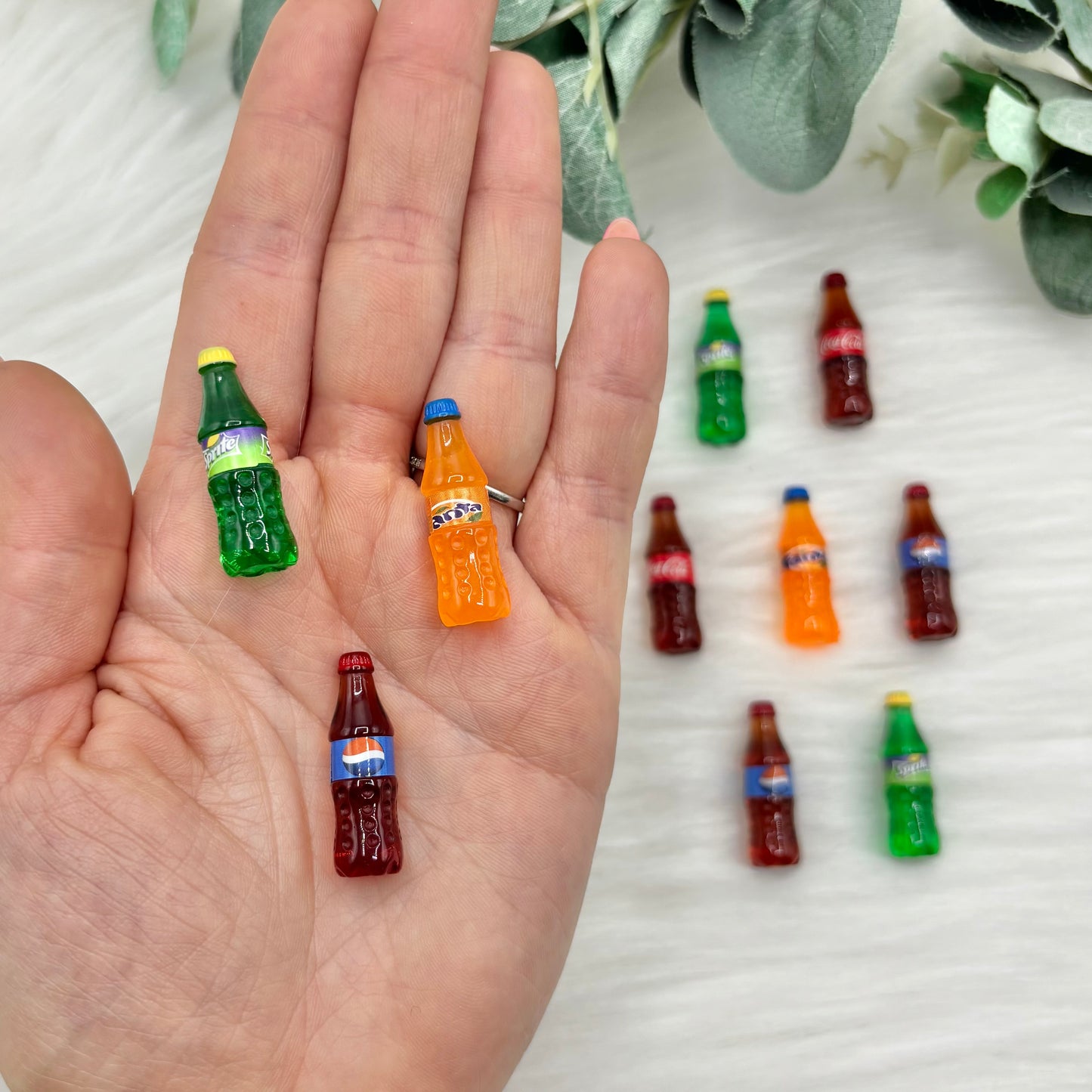 Fizzy Bottles - Pack of 10 Cabochons