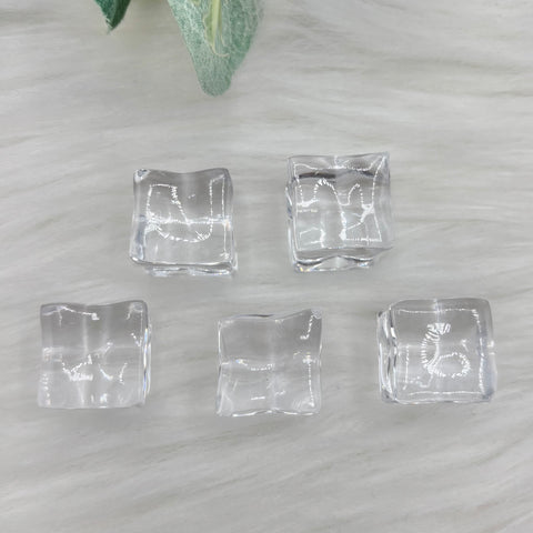 Large Imitation Ice Cubes - Pack Of 5