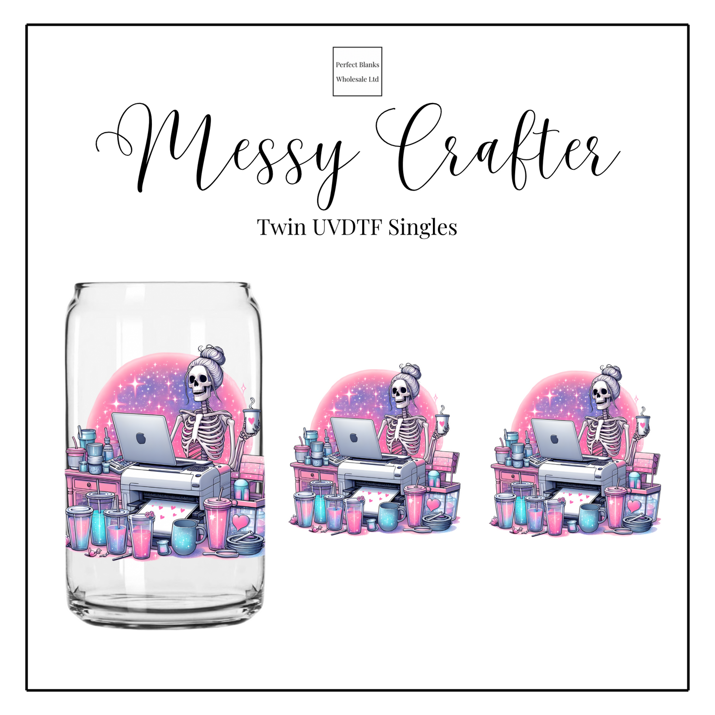 Messy Crafter  - Double UVDTF Singles Set