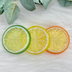 Imitation Fruit Slices - Pack Of 3 Cabochons