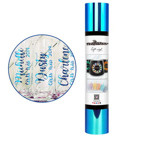 Teckwrap Peacock Blue Opal Adhesive Vinyl - 5ft