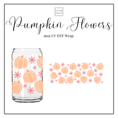 Pumpkin Flowers 16oz UVDTF