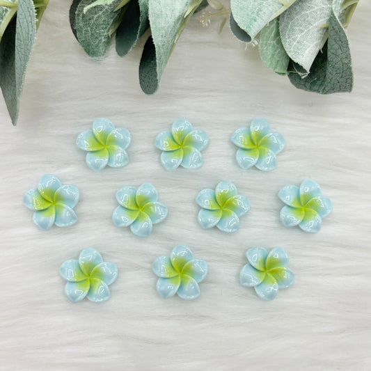 Blue Lotus Flower - 10 Pack of Cabochons