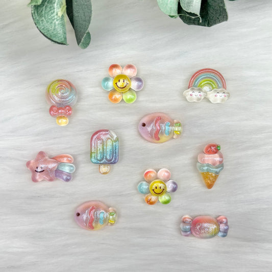 Pastel Pick n Mix - Pack of 10 Cabochons