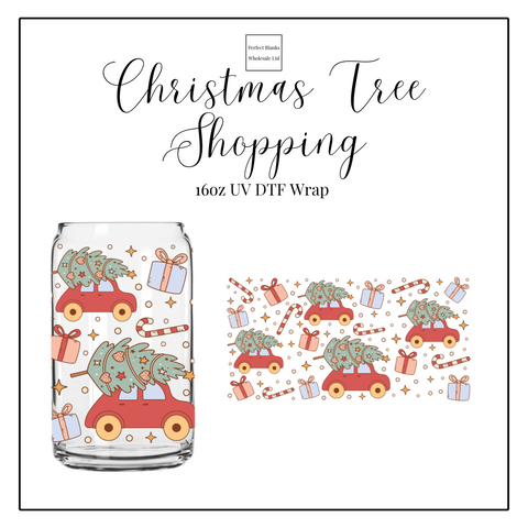Christmas Tree Shopping 16oz UVDTF