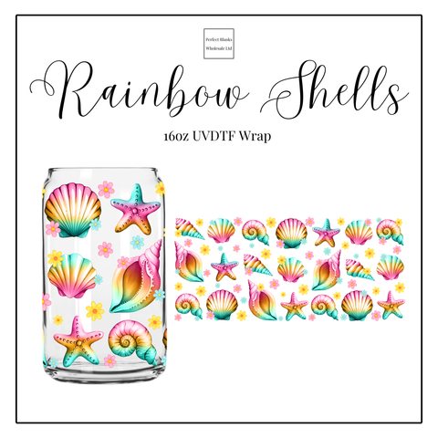 Rainbow Shells 16oz UVDTF