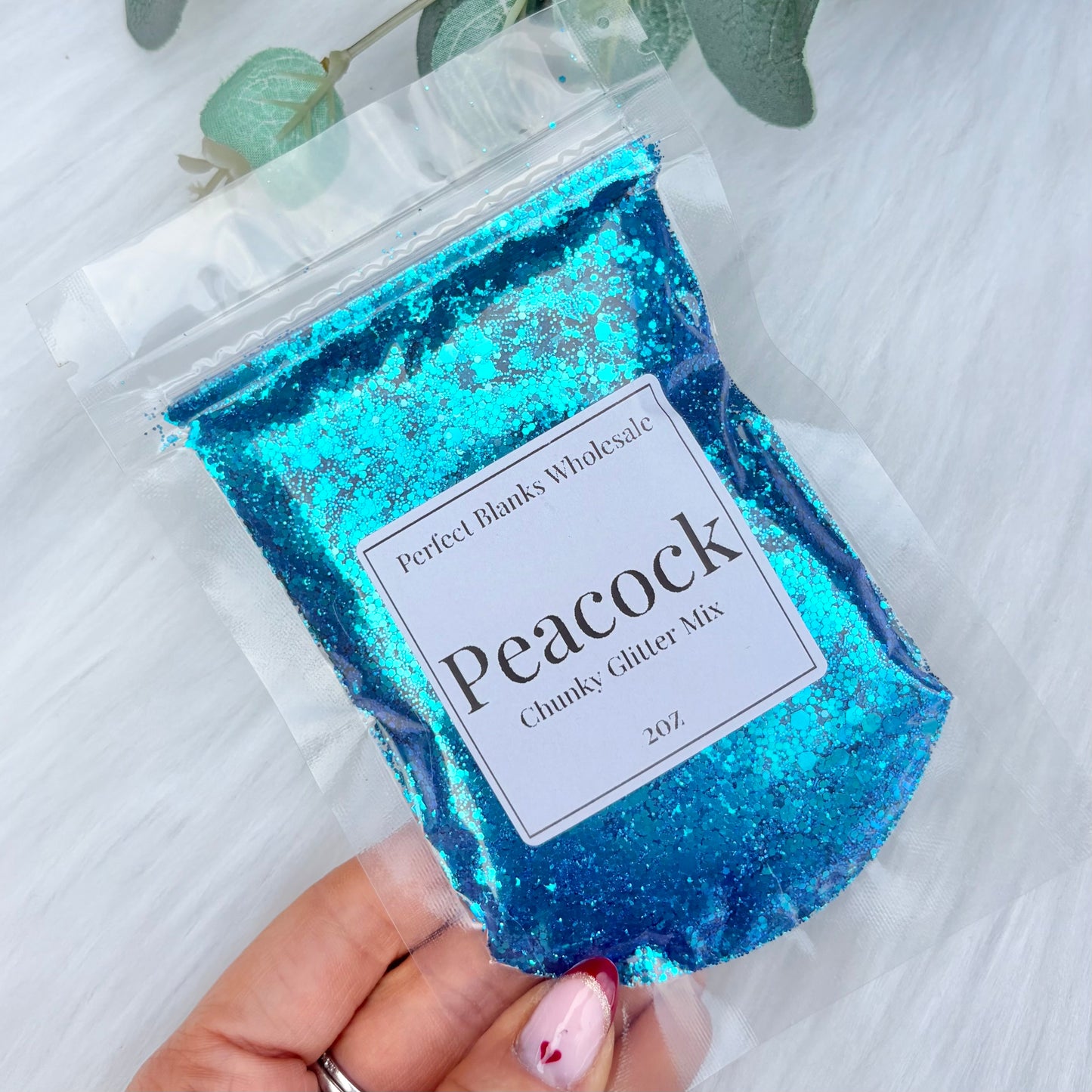 Peacock - Chunky Glitter Mix