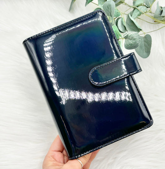 A6 Holographic Black Budget Binder / Organiser