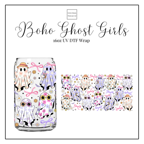 Boho Ghost Girls 16oz UVDTF