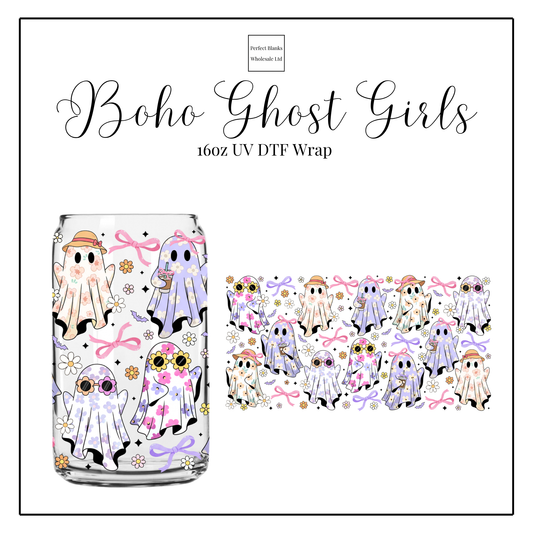 Boho Ghost Girls 16oz UVDTF