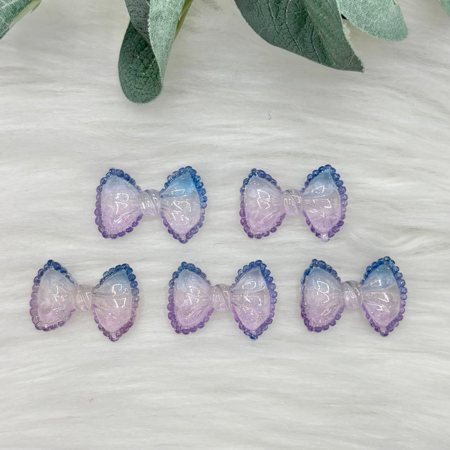 Ombré Bows - 5 Pack of Cabochons