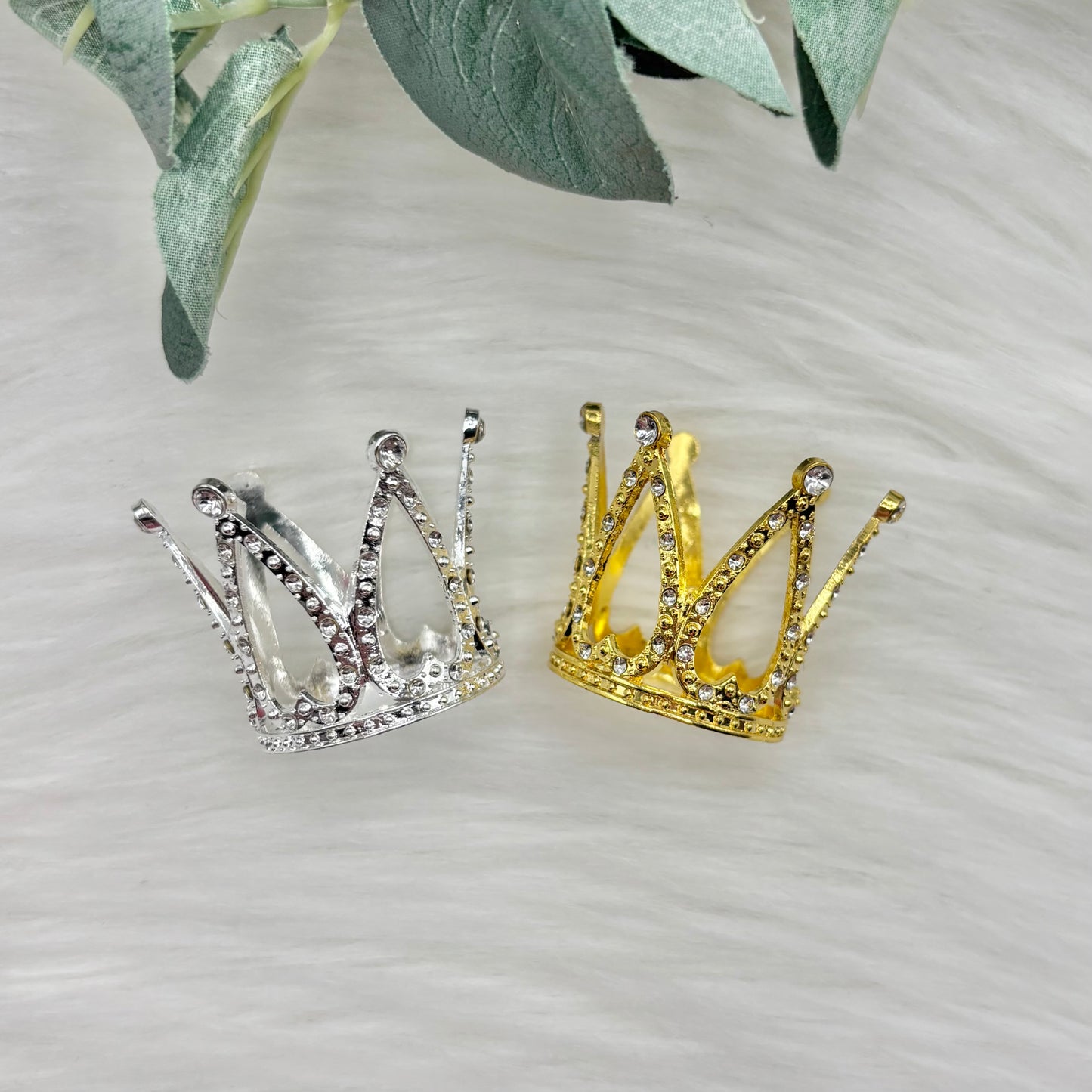 3D Diamante Crown Topper - 1 Pack Cabochon