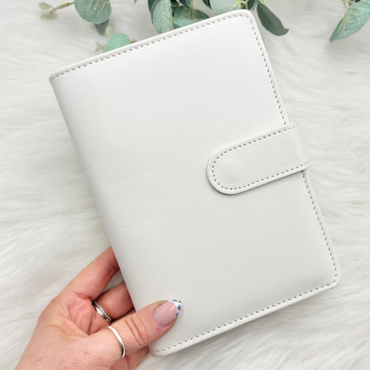 A6 White Budget Binder / Organiser