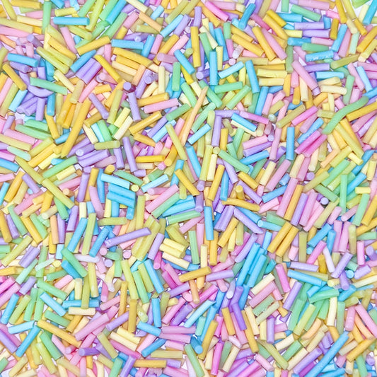 Pastel Sprinkles - Polymer Clay Slices