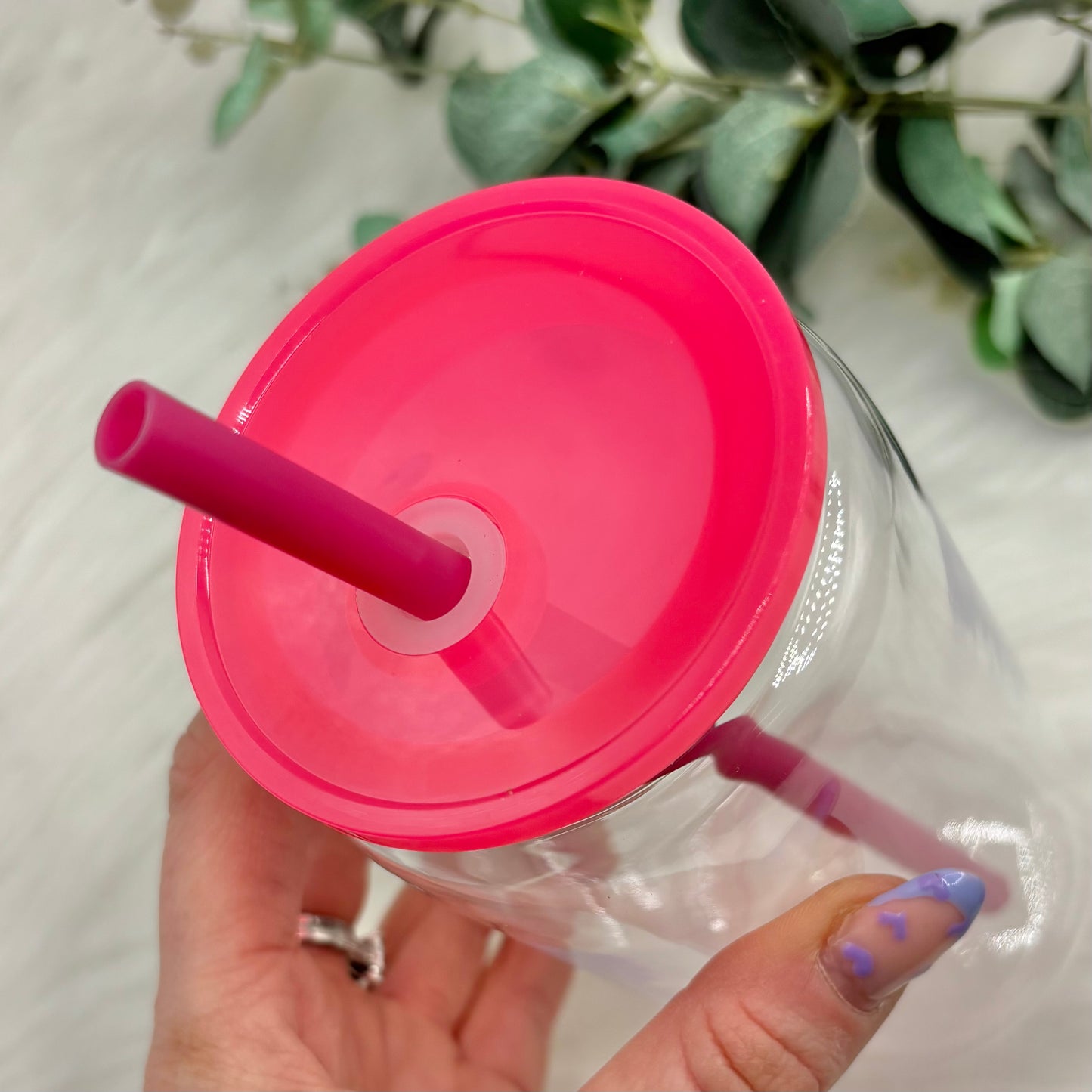 16oz Plastic Libby Can with Coloured Lid