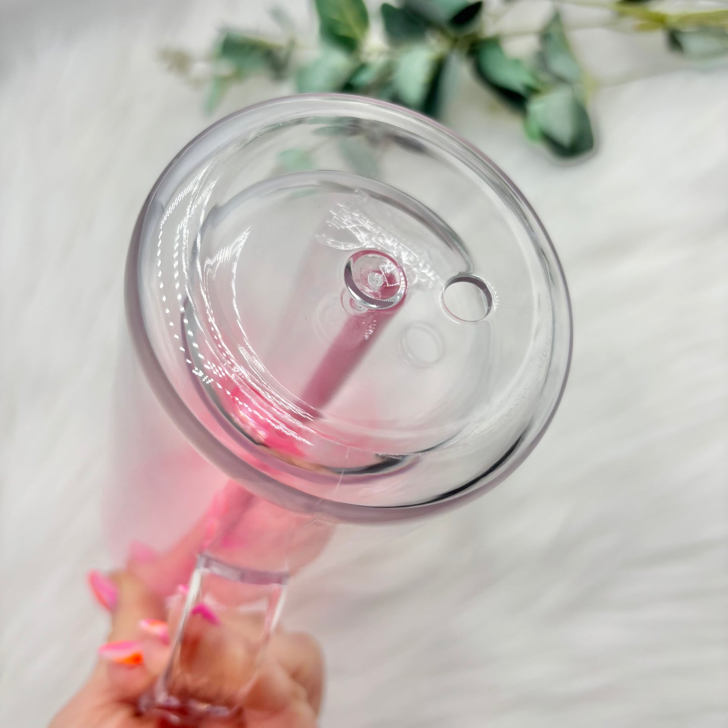 Acrylic Handled 16oz Snowglobe
