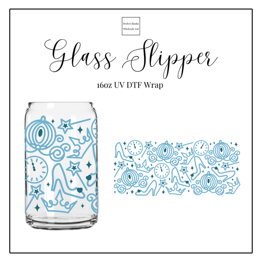 Glass Slipper 16oz UV DTF