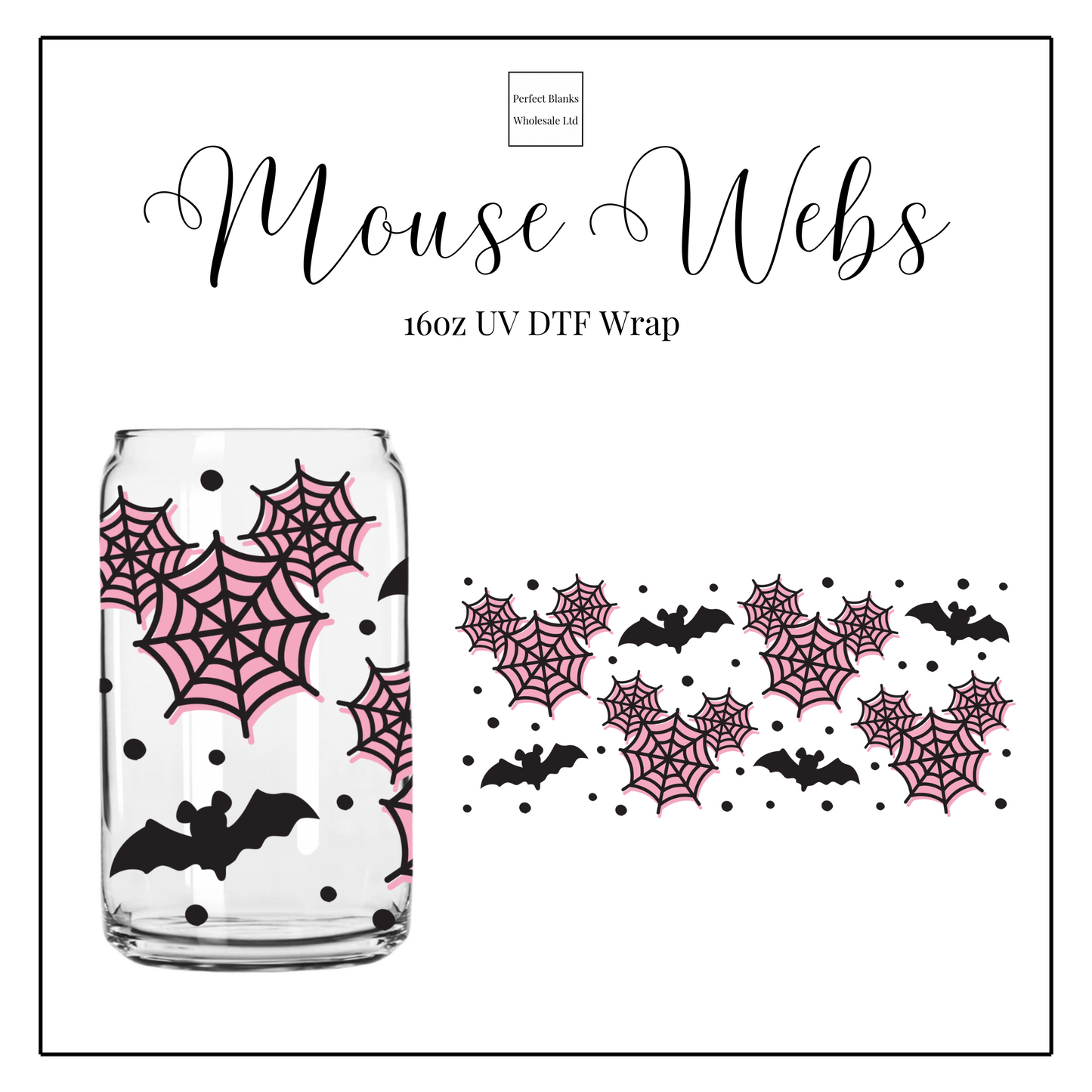 Mousey Webs 16oz UVDTF