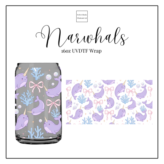 Narwhals 16oz UVDTF