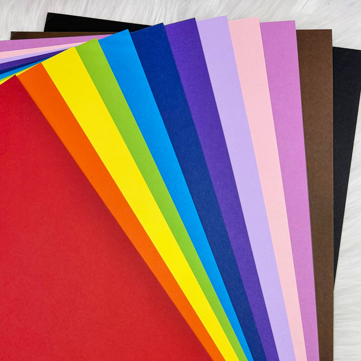 Rainbow A4 Coloured Cardstock 12 Sheet Pack | 240GSM