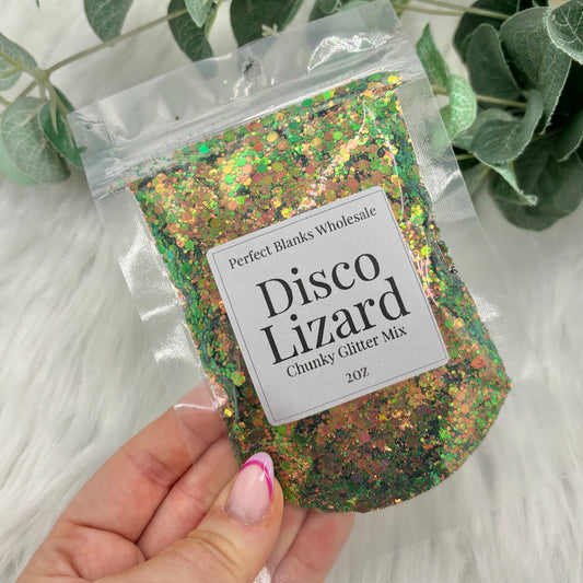 Disco Lizard - Chunky Glitter