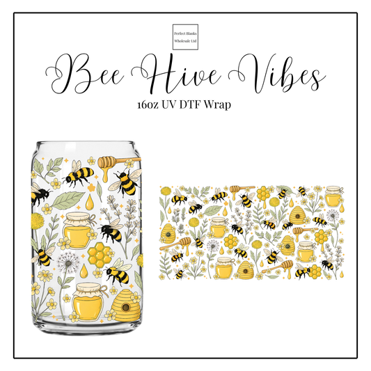 Bee Hive Vibes 16oz UVDTF