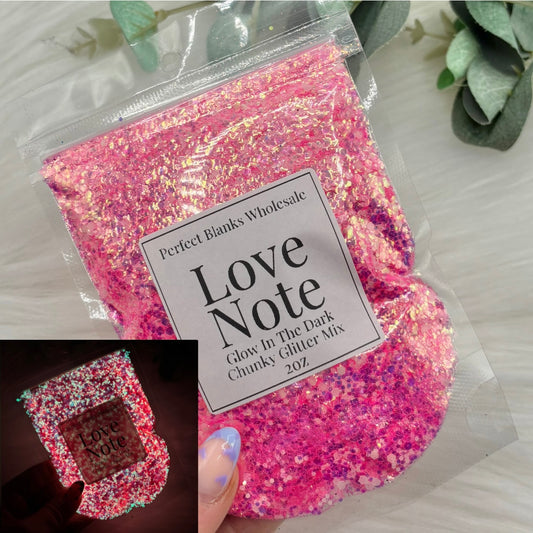 Love Note - Chunky Glow In The Dark Glitter
