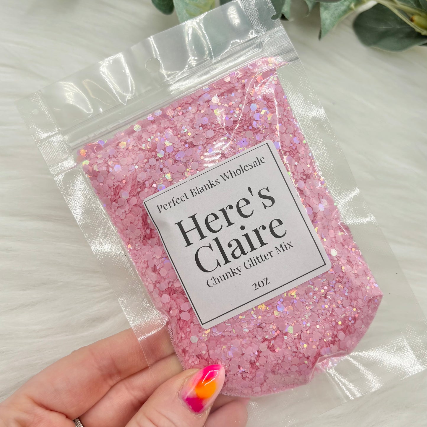 Here's Claire  - Chunky Glitter Mix