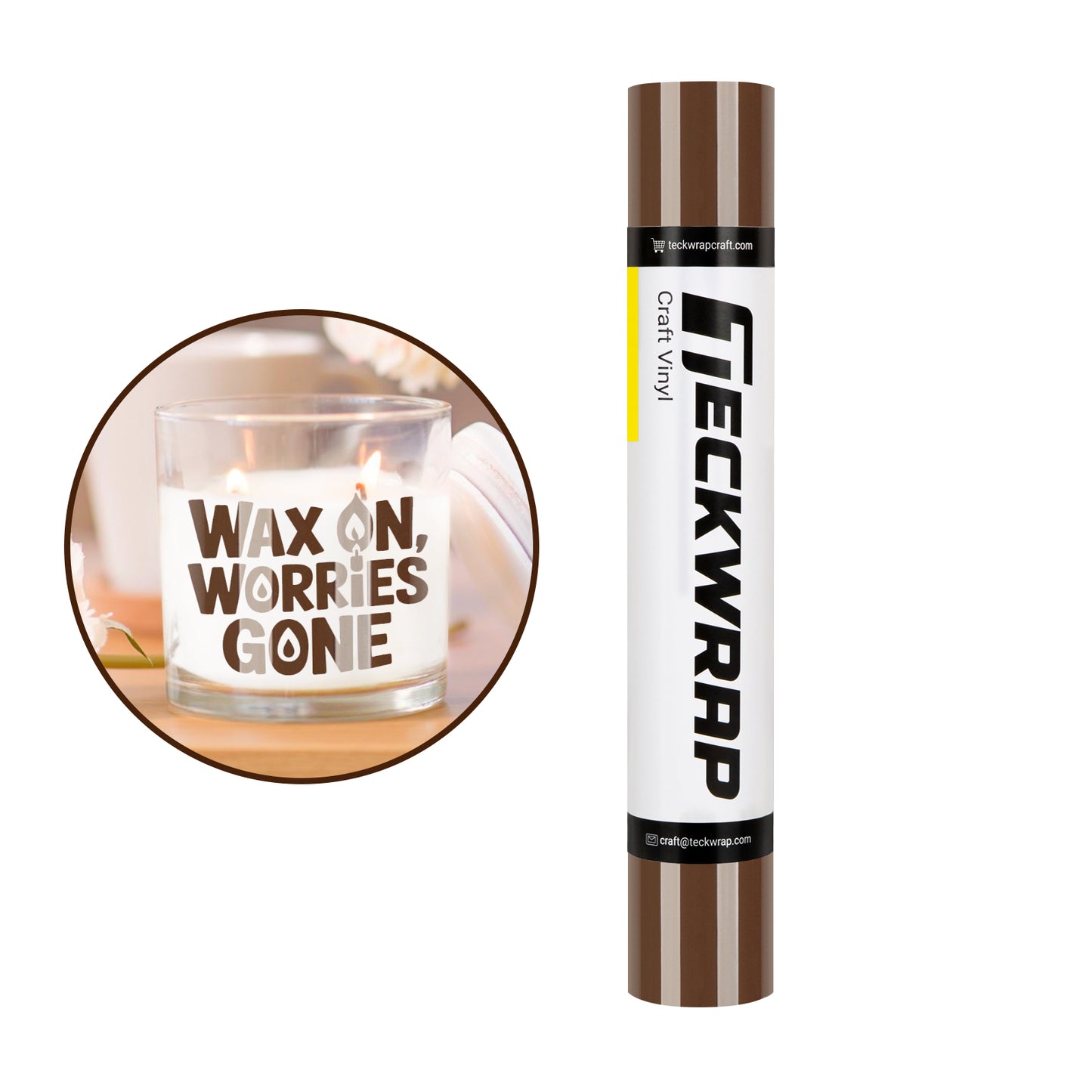 Teckwrap 001G Coffee Brown Craft Vinyl (Glossy)