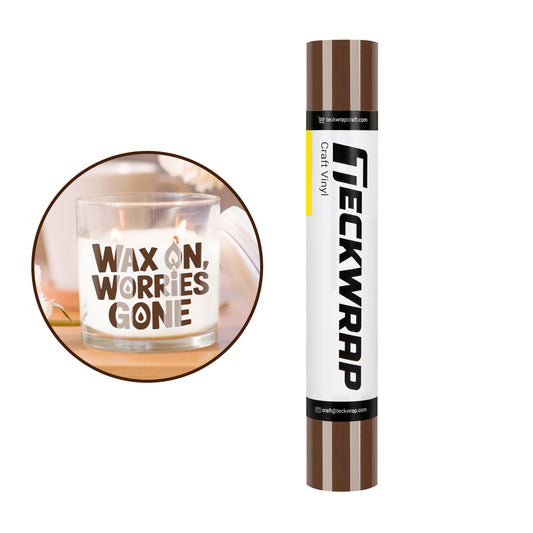 Teckwrap 001G Coffee Brown Craft Vinyl (Glossy)