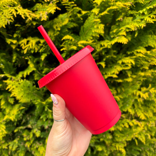 Red 16oz Coloured Cold Cup