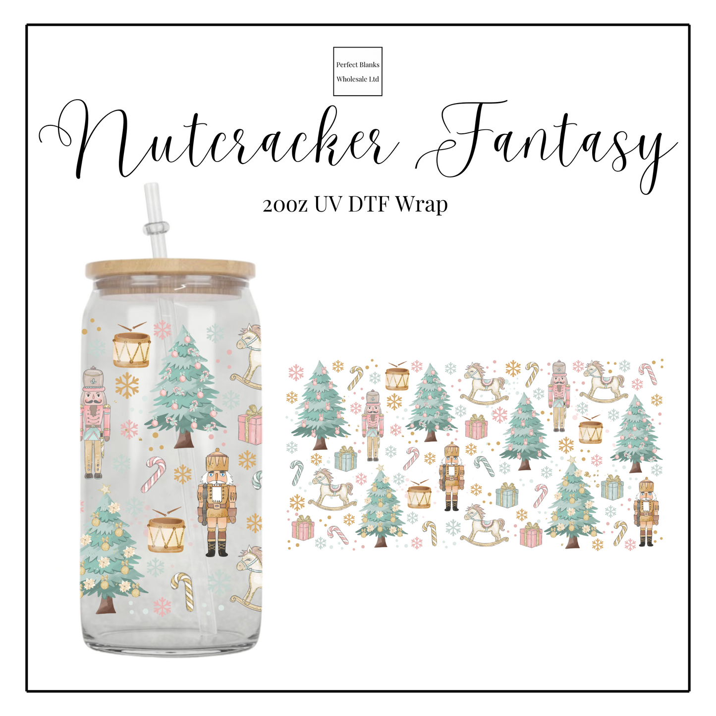 Nutcracker Fantasy 20oz UV DTF