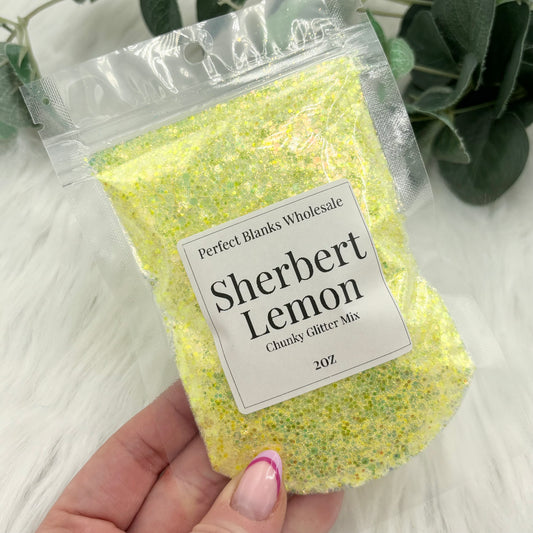 Sherbert Lemon - Chunky Glitter