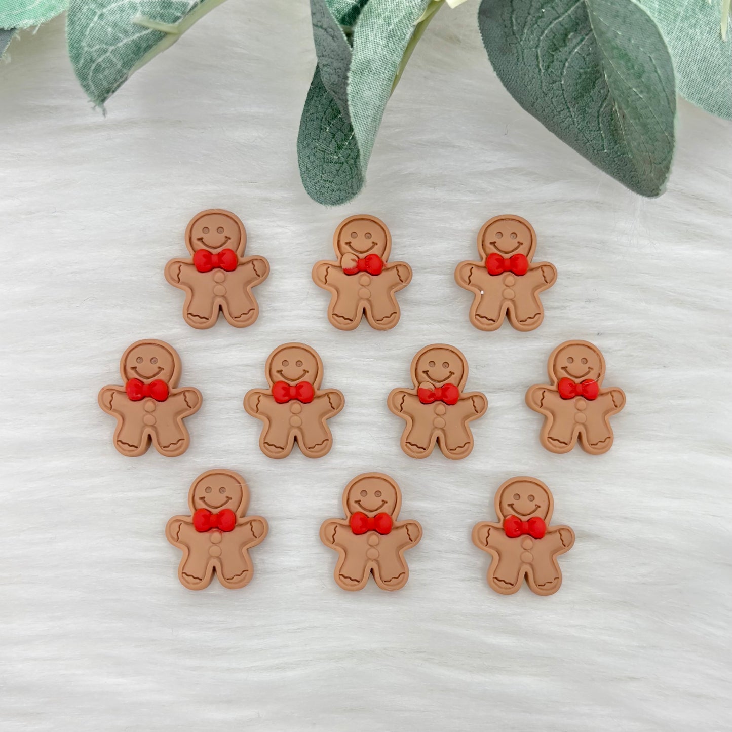 Gingerbread Men - 10 Pack of Cabochons