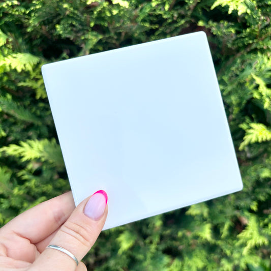 Ceramic Sublimation Coaster - White Gloss