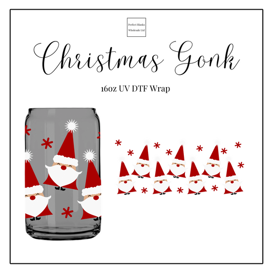 Christmas Gonks 16oz UV DTF