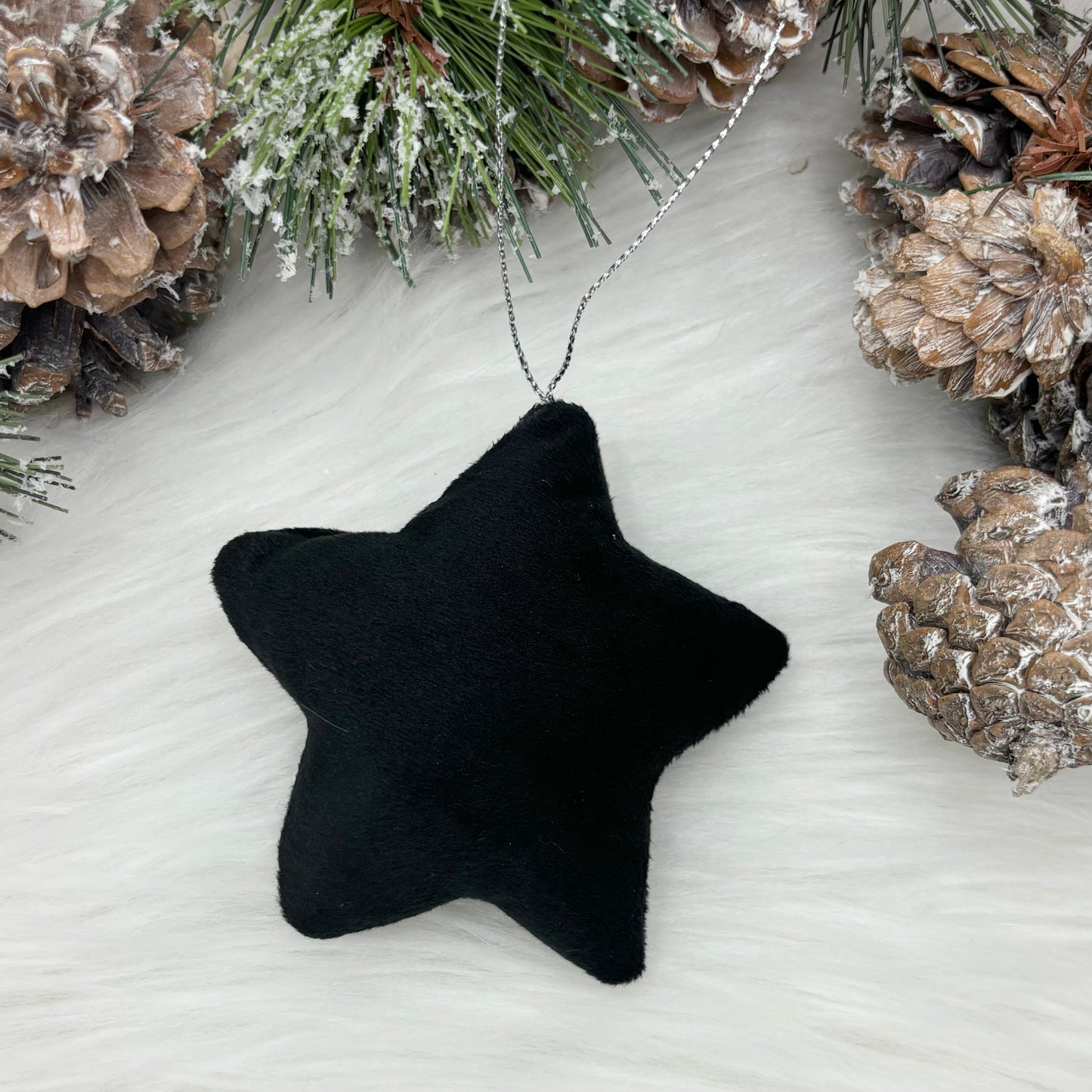 Velvet Star Christmas Tree Decorations