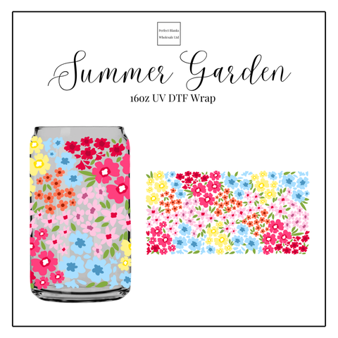 Summer Garden 16oz UVDTF