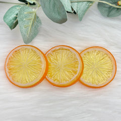 Imitation Orange Slices - Pack Of 3 Cabochons