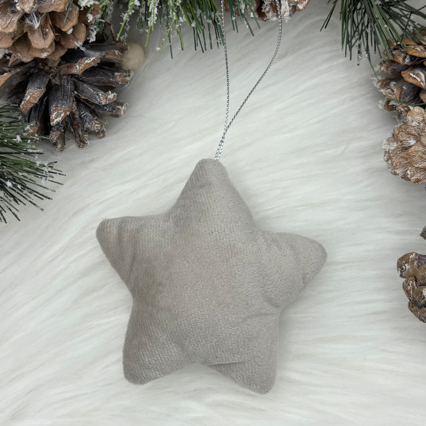 Velvet Star Christmas Tree Decorations